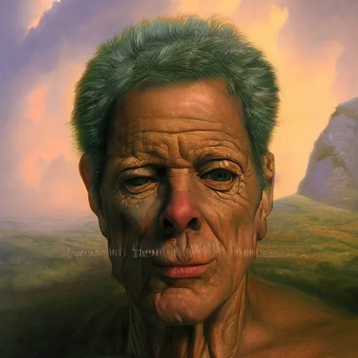 Prompt: a portrait of a character in a scenic environment by jim burns
