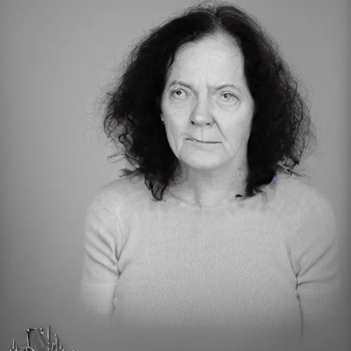 Prompt: studio photograph of an ugly woman, studio lighting