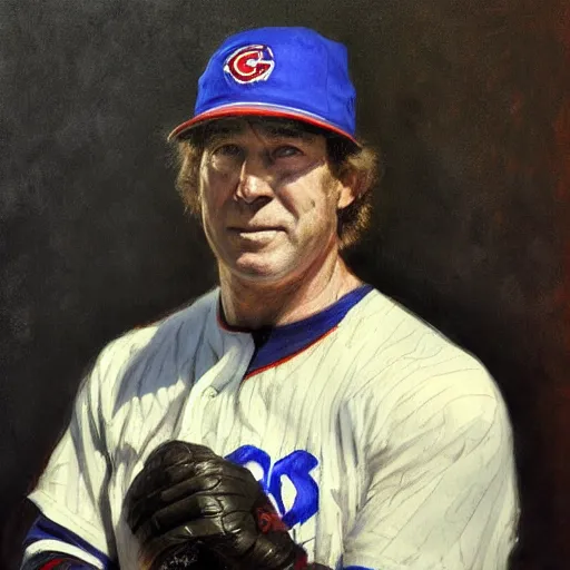 Image similar to portrait of gary carter, expos, by jeremy mann, anders zorn, greg rutkowski.