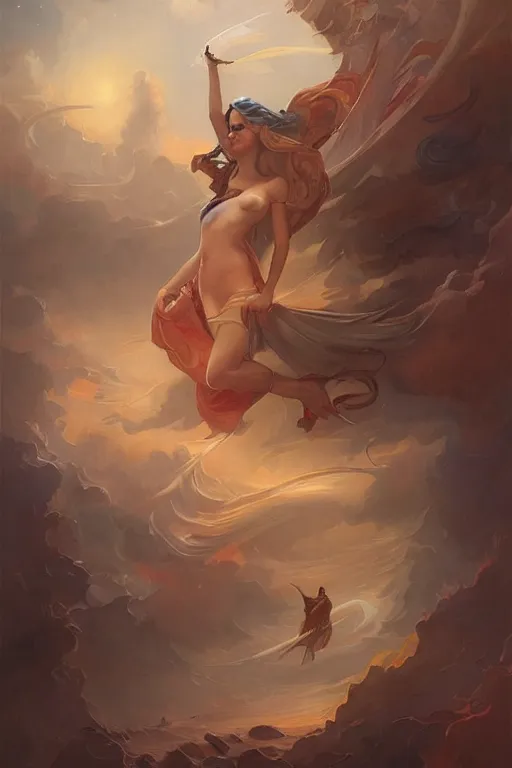 Image similar to a ship by peter mohrbacher in the style of gaston bussiere, art nouveau