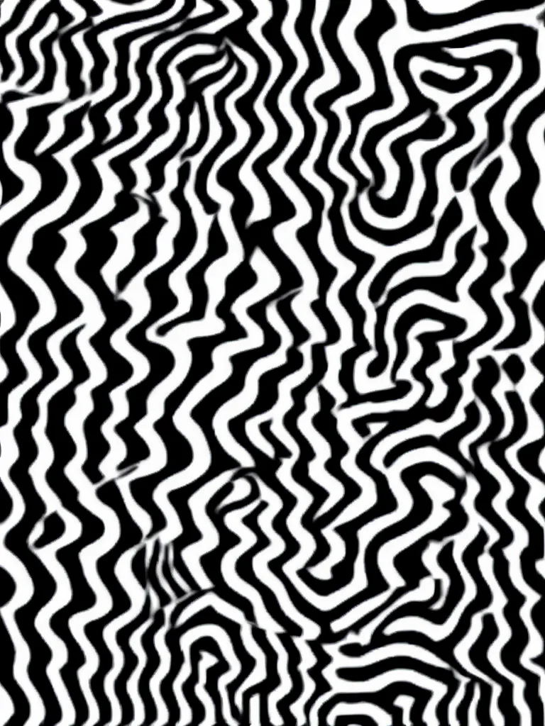 Image similar to a beautiful female face made of illusory motion dazzle camouflage perlin noise optical illusion