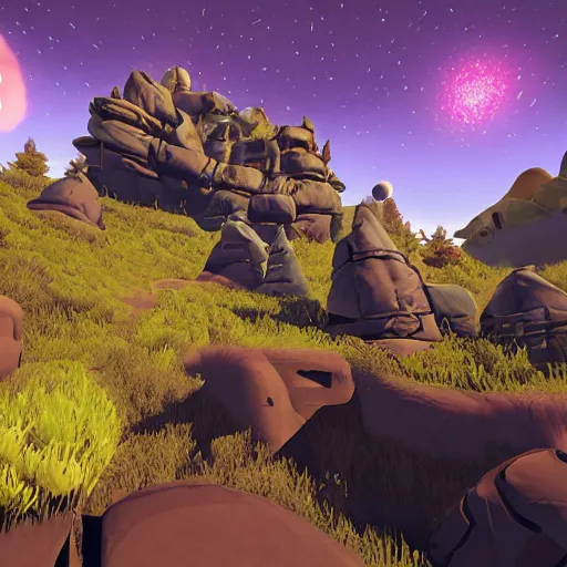 Image similar to Outer Wilds screenshot