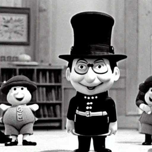 Image similar to herman goering in postman pat, bbc