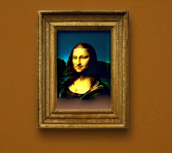 Image similar to A portrait of mona lisa, holding a giant weed joint, smoke, 8k, hyper-detailed, cinematic