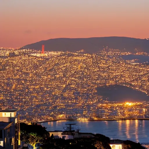 Prompt: goodnight from the san francisco bay area