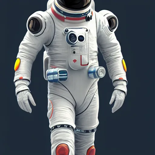 Man in a Spacesuit Graphic Art by Steve from HueForge