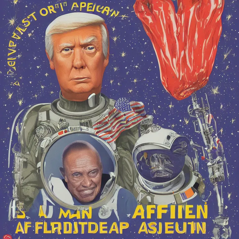 Prompt: Official portrait of the first space alien President of the United States