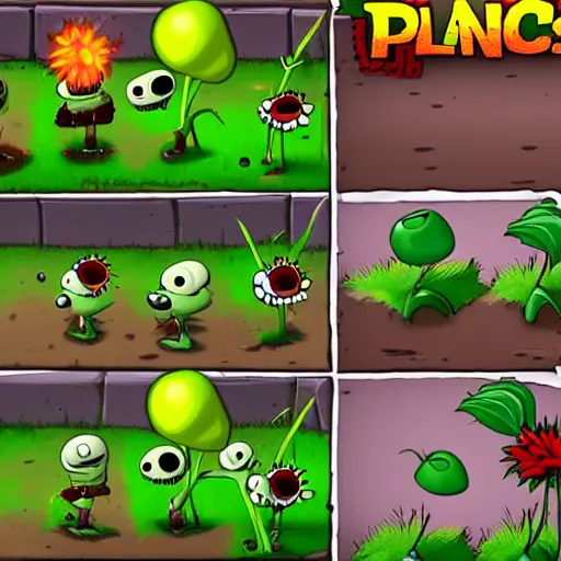 Prompt: plants vs zombies, photorealistic,