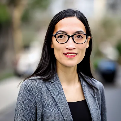 Prompt: photograph of Chinese Alexandria Ocasio Cortez