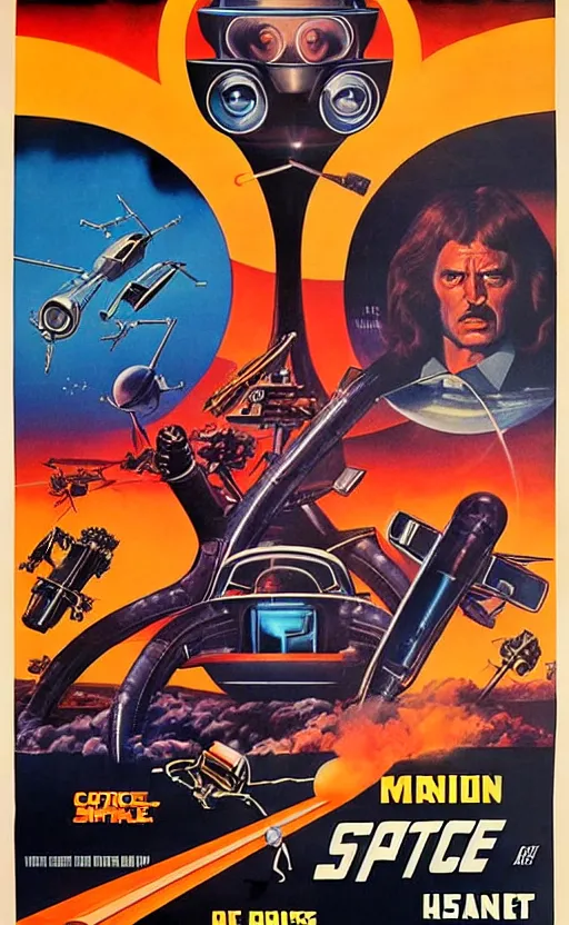 Image similar to 1 9 7 0 s scifi movie poster art