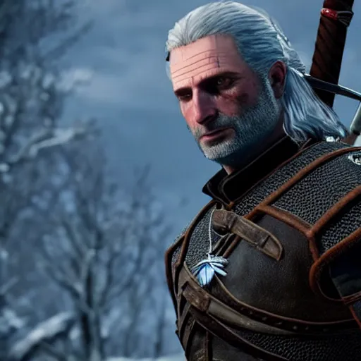 Image similar to andrew lincoln in the witcher 3