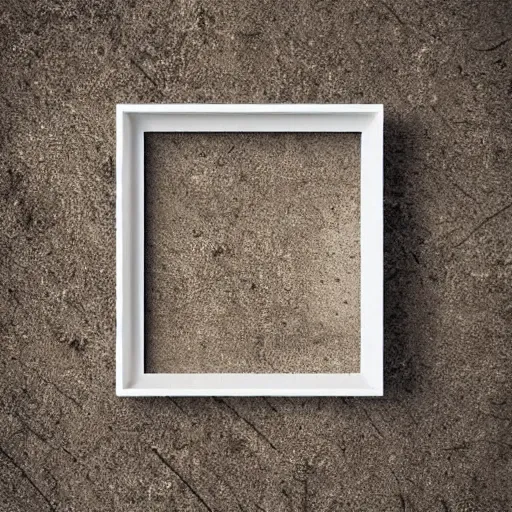 Prompt: a minimalist mockup photo with one large frame, in a white clear boho style floor, only white and beige colors, well lit, low contrast, trending on pinterest