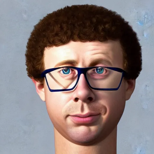 Prompt: photo portrait of the lovechild of napoleon dynamite and paul blart from new york, realistic, hyperrealistic, 8 k resolution, hd quality, very detailed, highly detailed, intricate details, real life, real world, trending on artstation, digital art, really realistic, very realistic, headshot, head in frame, stock image