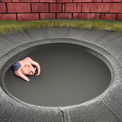 Image similar to photo of boris johnson crawling through a sewer