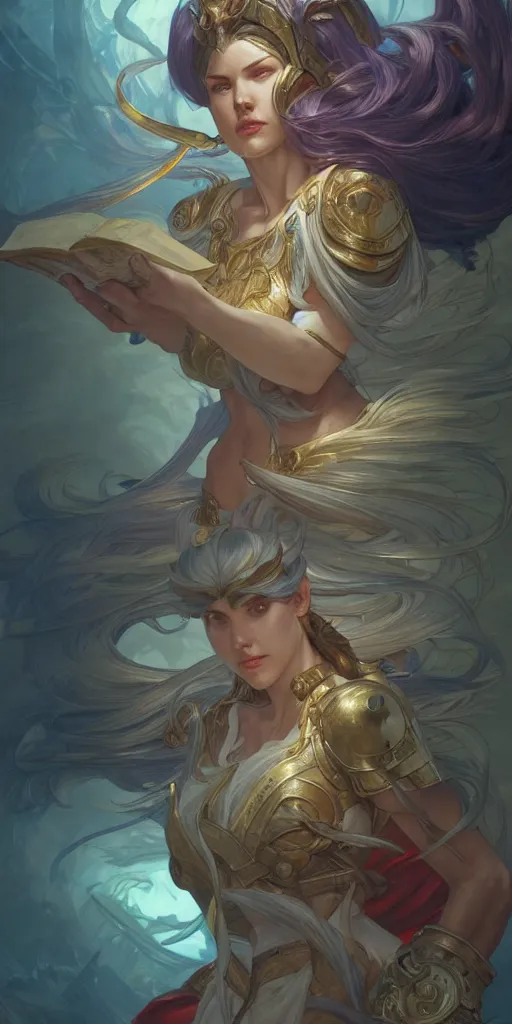 Image similar to book of job, league of legends, intricate, highly detailed, digital painting, hyperrealistic, artstation, concept art, smooth, sharp focus, illustration, Unreal Engine 5, 8K, art by artgerm and greg rutkowski and alphonse mucha, by Jesper Ejsing