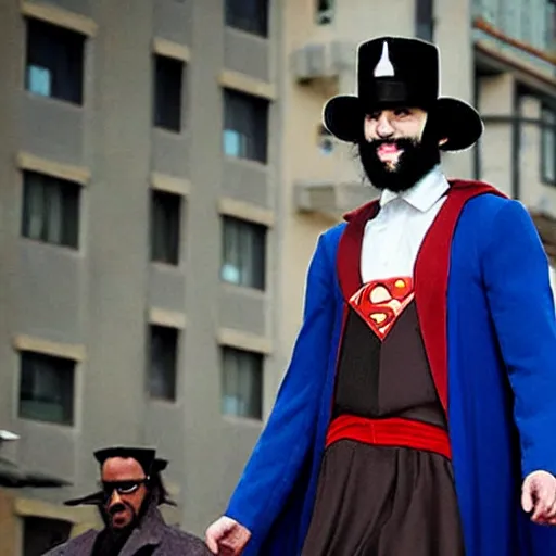 Prompt: Hasidic Superman directed by Scott Snyder directors cut