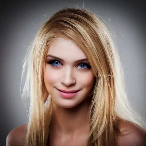 Prompt: photography of a georgous blonde girl