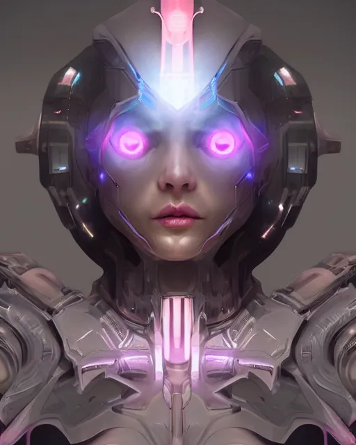 Image similar to benevolent android necromancer, aura of light, artificial intelligence, scifi, futuristic, highly detailed, trending on artstation, lee ji - eun, advanced technology, art by vitaly bulgarov