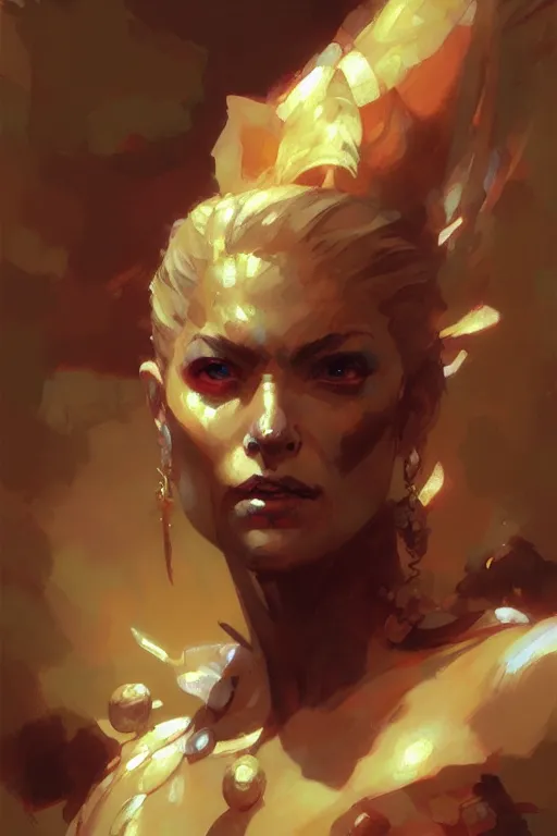 Prompt: calliope mori hololive portrait dnd, painting by gaston bussiere, craig mullins, greg rutkowski, yoji shinkawa