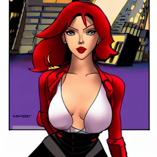 Prompt: Scarlett Johansson as Faye Valentine from Cowboy bebop