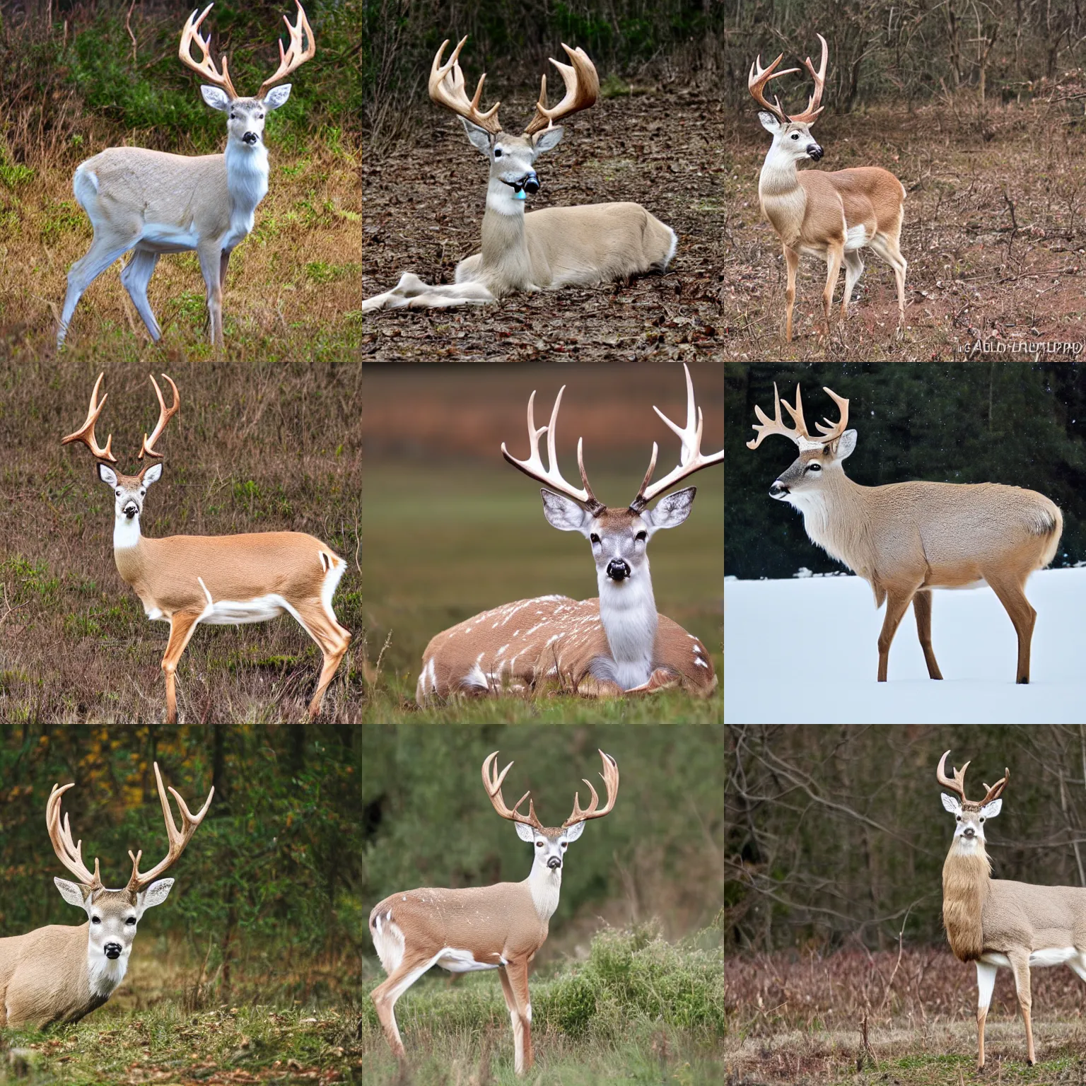 Prompt: white king deer