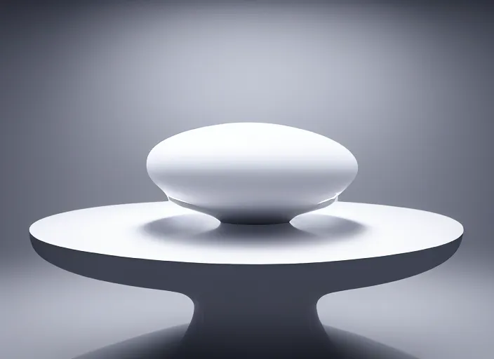 Prompt: white perfume bottle on a circular galactic zen table, beautiful curves, golden ratio, epic lighting, unusual composition, 4 k, zaha hadid, irakli nadar