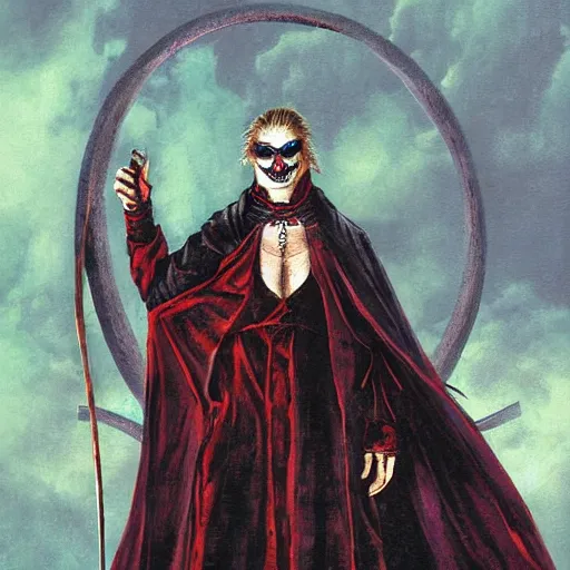 Image similar to christof romuald, vampire the masquarade redemption, art by stephen bliss