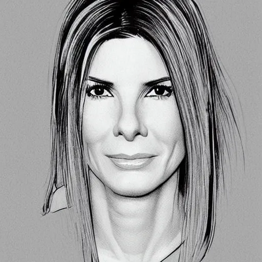 Prompt: “ sandra bullock retro minimalist portrait by jean giraud, moebius, sharp, smooth face, comic, 8 k ”