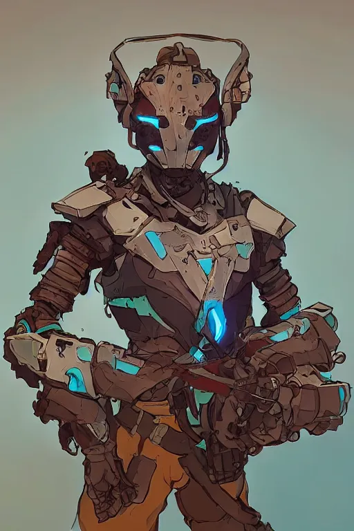 Image similar to combination suit armor aloy horizon forbidden west horizon zero dawn robot ninja mask helmet backpack tribal, art gta 5 comics, official fanart behance hd artstation by jesper ejsing, by rhads, makoto shinkai and lois van baarle, ilya kuvshinov, ossdraws radiating a glowing aura cgi rtx 2 0 2 2