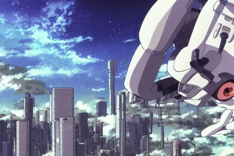 Image similar to still from anime sci-fi movie by Studio Ghibli, realistic