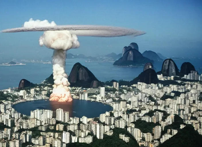 Image similar to nuclear war in rio de janeiro