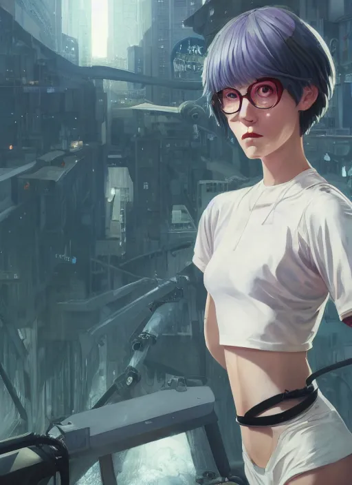 Prompt: highly detailed portrait of rei ayanami in gta v, stephen bliss, unreal engine, fantasy art by greg rutkowski, loish, rhads, ferdinand knab, makoto shinkai and lois van baarle, ilya kuvshinov, rossdraws, tom bagshaw, global illumination, radiant light, detailed and intricate environment