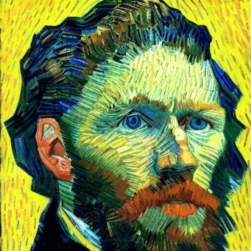 Image similar to a portrait of james spader, van gogh, art