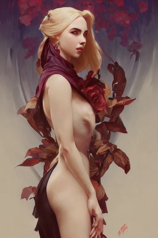 Prompt: Ava Max, elegant, highly detailed, digital painting, artstation, concept art, smooth, sharp focus, illustration, art by artgerm and greg rutkowski and alphonse mucha