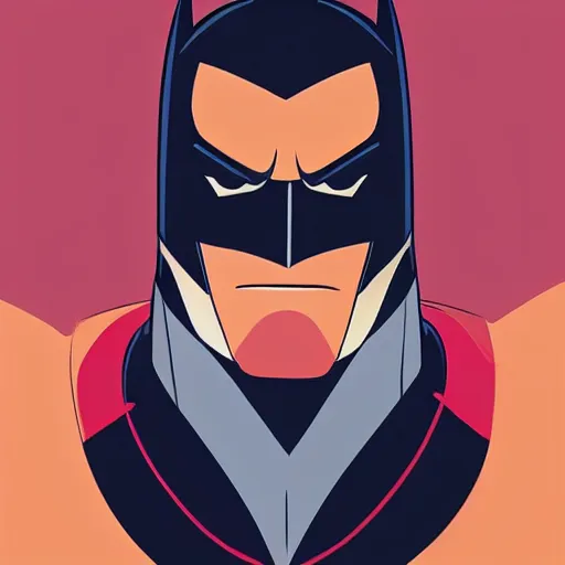 Image similar to face icon stylized minimalist batman : the animated series, loftis, cory behance hd by jesper ejsing, by rhads, makoto shinkai and lois van baarle, ilya kuvshinov, rossdraws global illumination