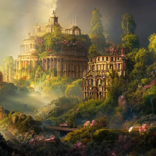 Image similar to a beautiful photo of Arcadia, award winning photo, hyper detailed, cinematic