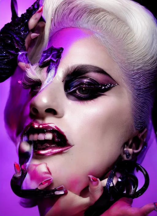 Image similar to lady gaga by nick knight, born this way, born this way album, red weapon 8 k s 3 5, cooke anamorphic / i lenses, highly detailed, cinematic lighting