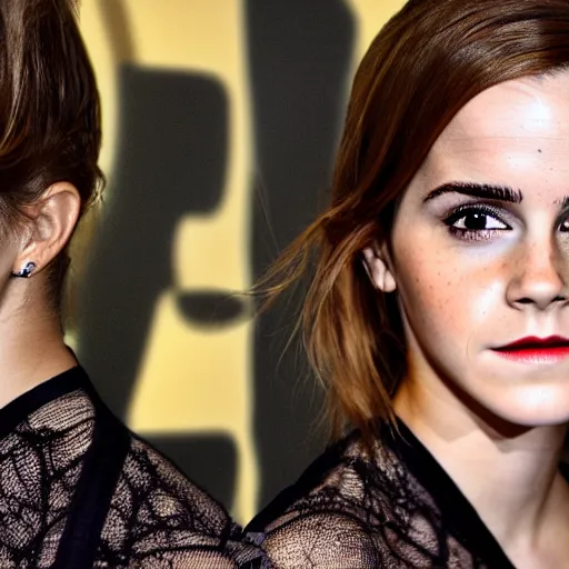 Image similar to emma watson, 8 k, depth, 3 d