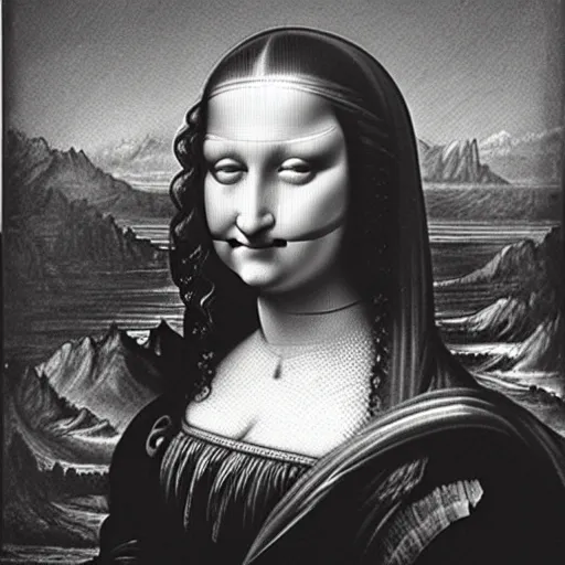 Image similar to monalisa in the style of Gustave Doré, in the style of Gustave Doré, in the style of Gustave Doré, in the style of Gustave Doré, in the style of Gustave Doré, in the style of Gustave Doré