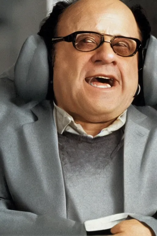 Image similar to Danny DeVito in film matrix 4k,