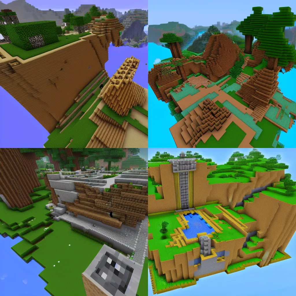Prompt: minecraft map for overwatch