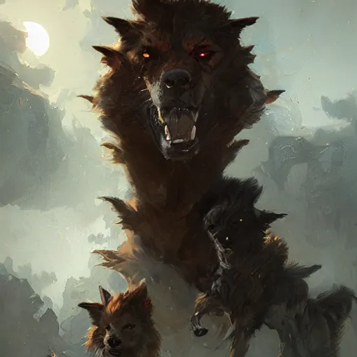 Prompt: cerberus by greg rutkowski