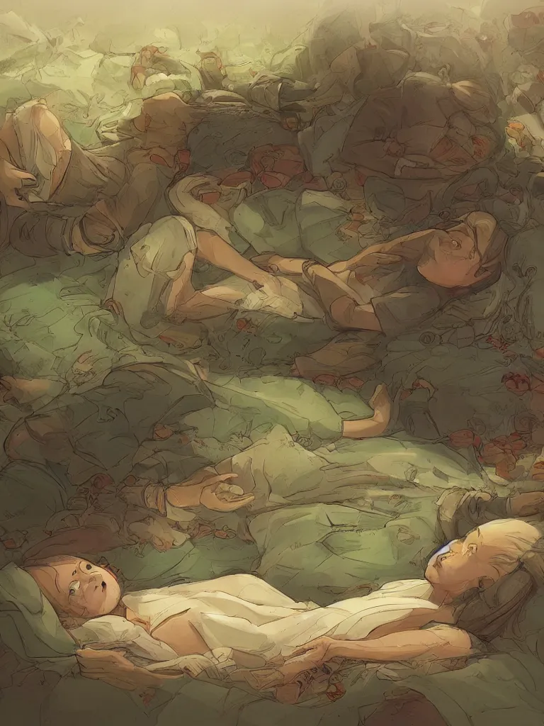 Image similar to when i lay me down to sleep by disney concept artists, blunt borders, rule of thirds