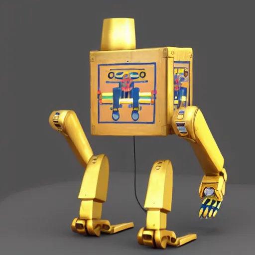 Prompt: incan robot