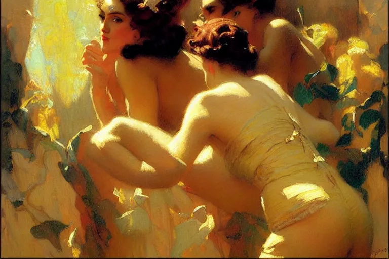 Prompt: artdeco, painting by gaston bussiere, craig mullins, j. c. leyendecker