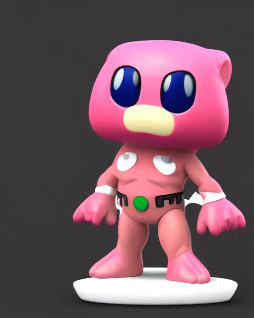 Kirby Custom Funko Pop Figure Pop Vinyl 3D Printed Nintendo Super Smash Bros