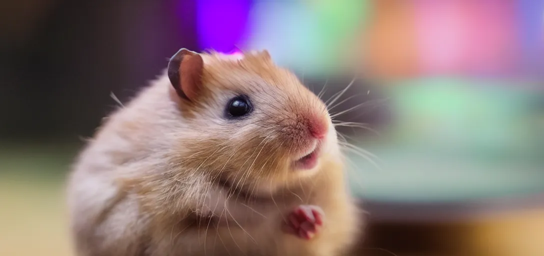 Image similar to Hamster wearing VR bokeh