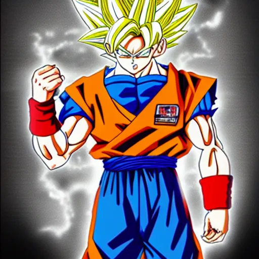 Image similar to goku, dragon ball z