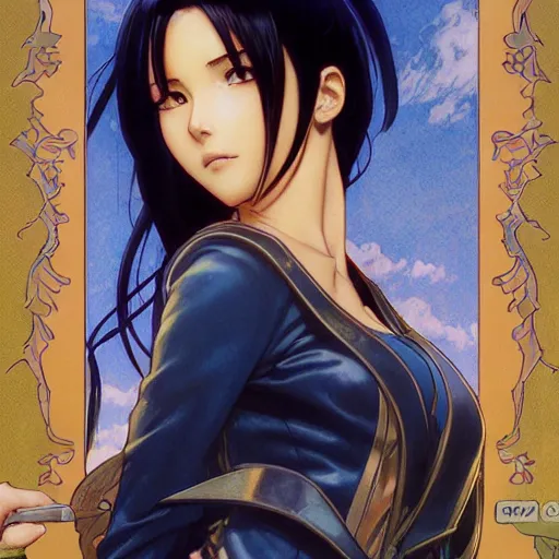 Prompt: highly detailed vfx portrait of nico robin by eiichiro oda, makoto shinkai, alphonse mucha, sharp focus, art by artgerm and greg rutkowski!, backlit, harsh overhead sunlight, blue eyes, stanley kybric, hiroya oku, makoto yukimura, takeshi obata, pixiv, fanbox,