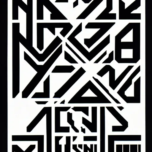 Image similar to black on white graphic design in style of david rudnick, eric hu, y 2 k,